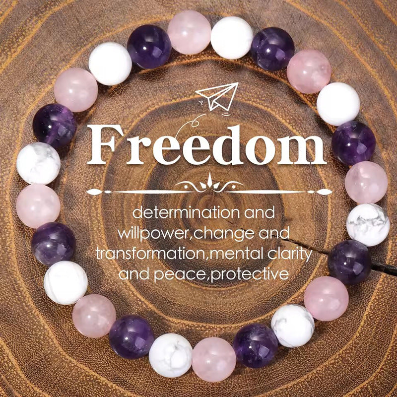 Crystal Tiger Eye Colored Beaded Bracelet